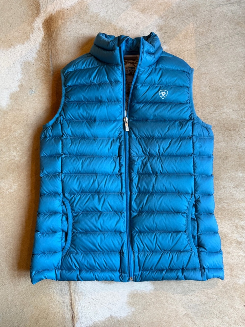 Ariat Girl’s Ideal Down Equestrian Vest, size XL, equestrian lining, NWOT